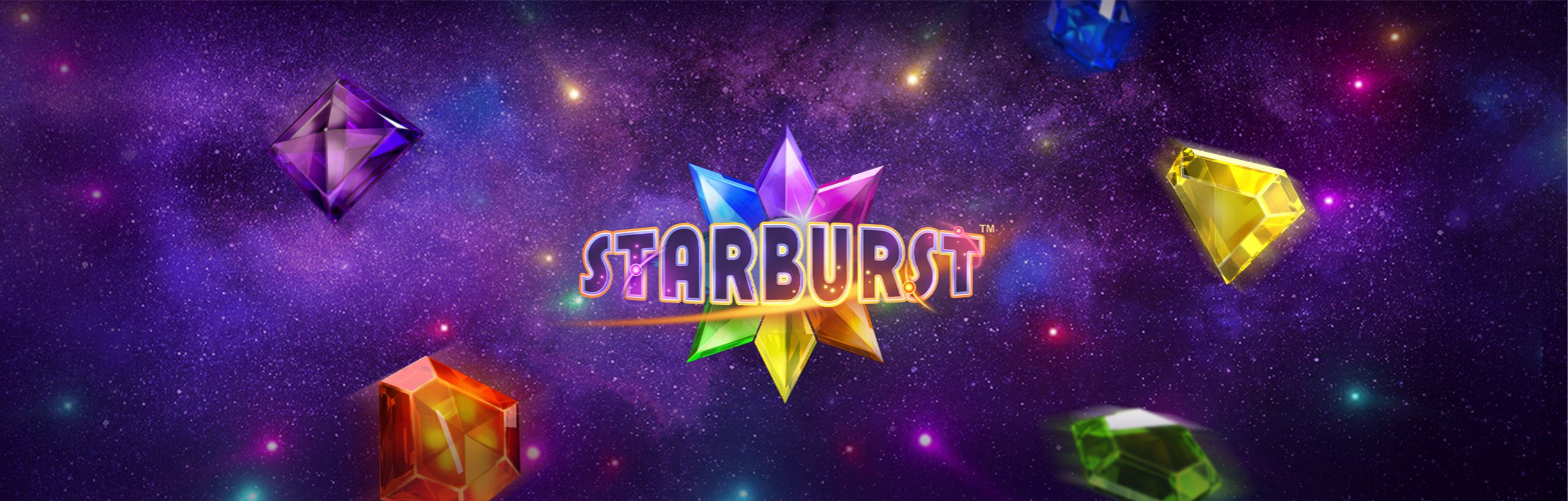 Ecrã do jogo Starburst, da NetEnt